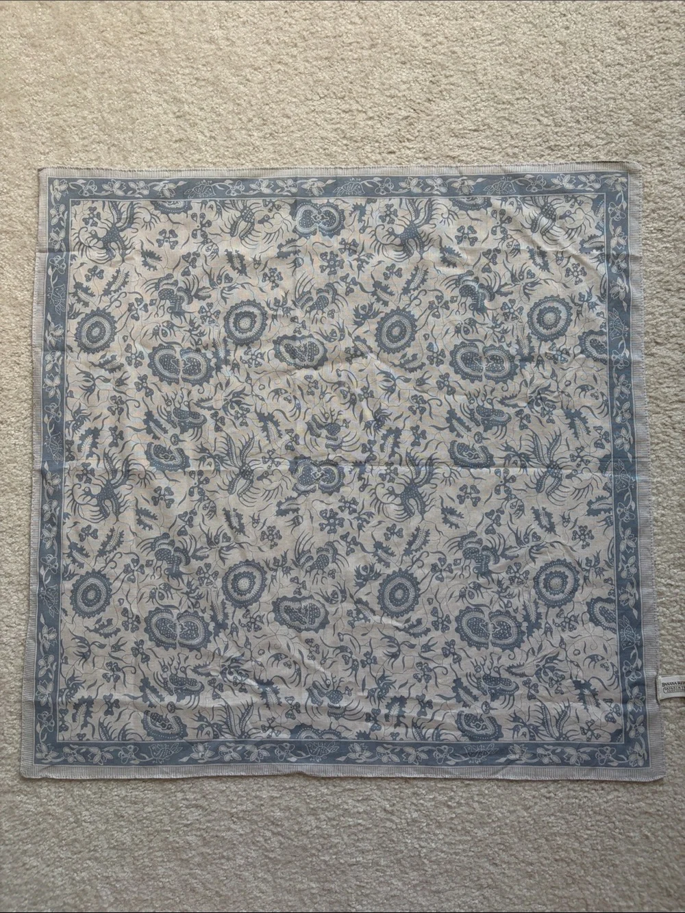 Banana Republic Blue Floral Scarf